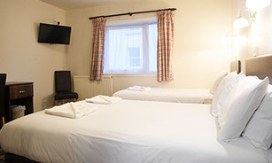 Family room accommodation at our Portree Hotel Accommodation en suite with WIFI and Freeview TV