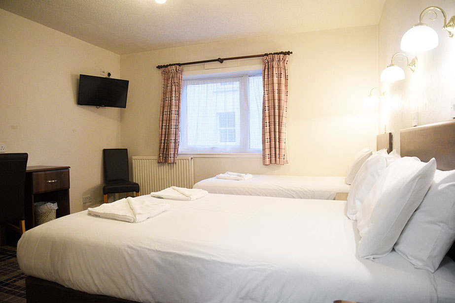 Family room accommodation at our Portree Hotel Accommodation en suite with WIFI and Freeview TV