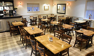 Open plan restaurant selling local produce isle of skye seafood venison and whisky at the Tongadale Hotel